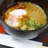 お腹に優しい♪　「温玉にゅうめん」